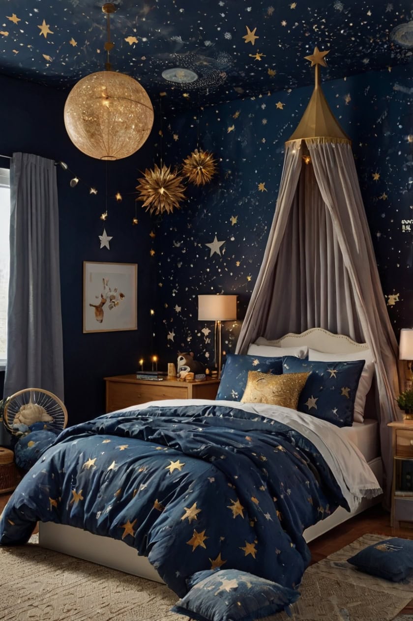 Under The Christmas Stars Children Room Decoration Ideas