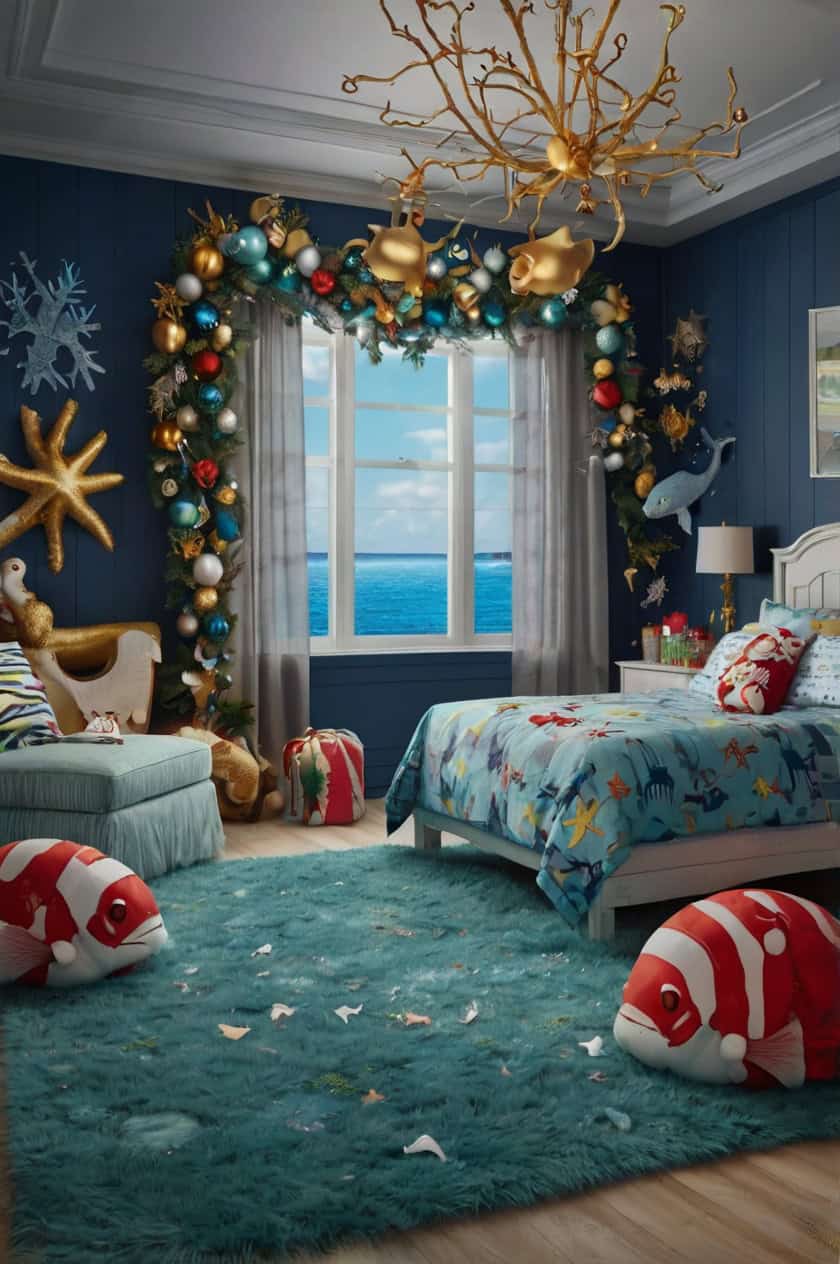 Under The Sea Christmas Kids Room for Christmas