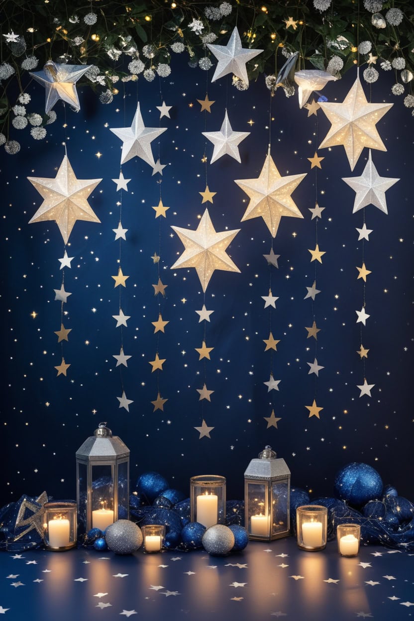 Under The Stars Theme New Year Decoration Ideas for School Students