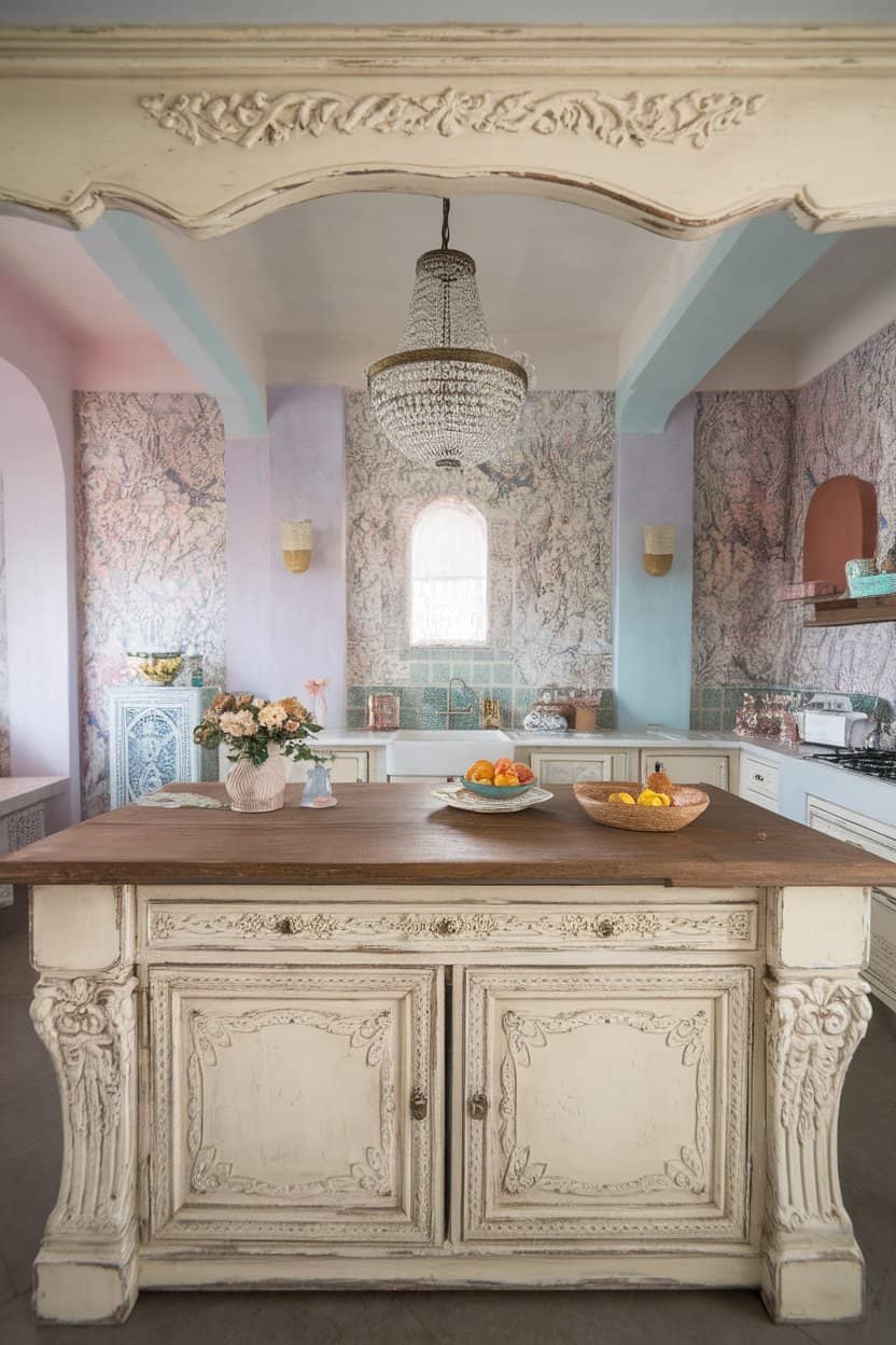 Vintage Boho Kitchen Island Ideas