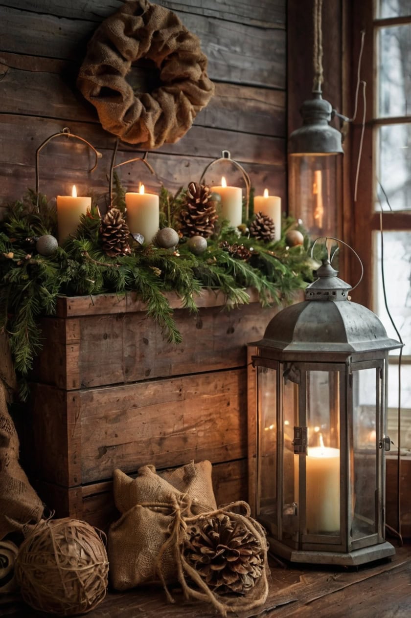 Vintage Farmhouse Aesthetic Rustic and Cozy Decorations for Christmas