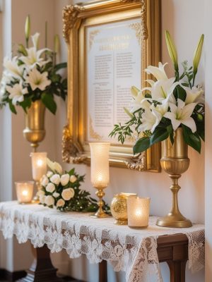 Vintage Gold And White Elegance 3