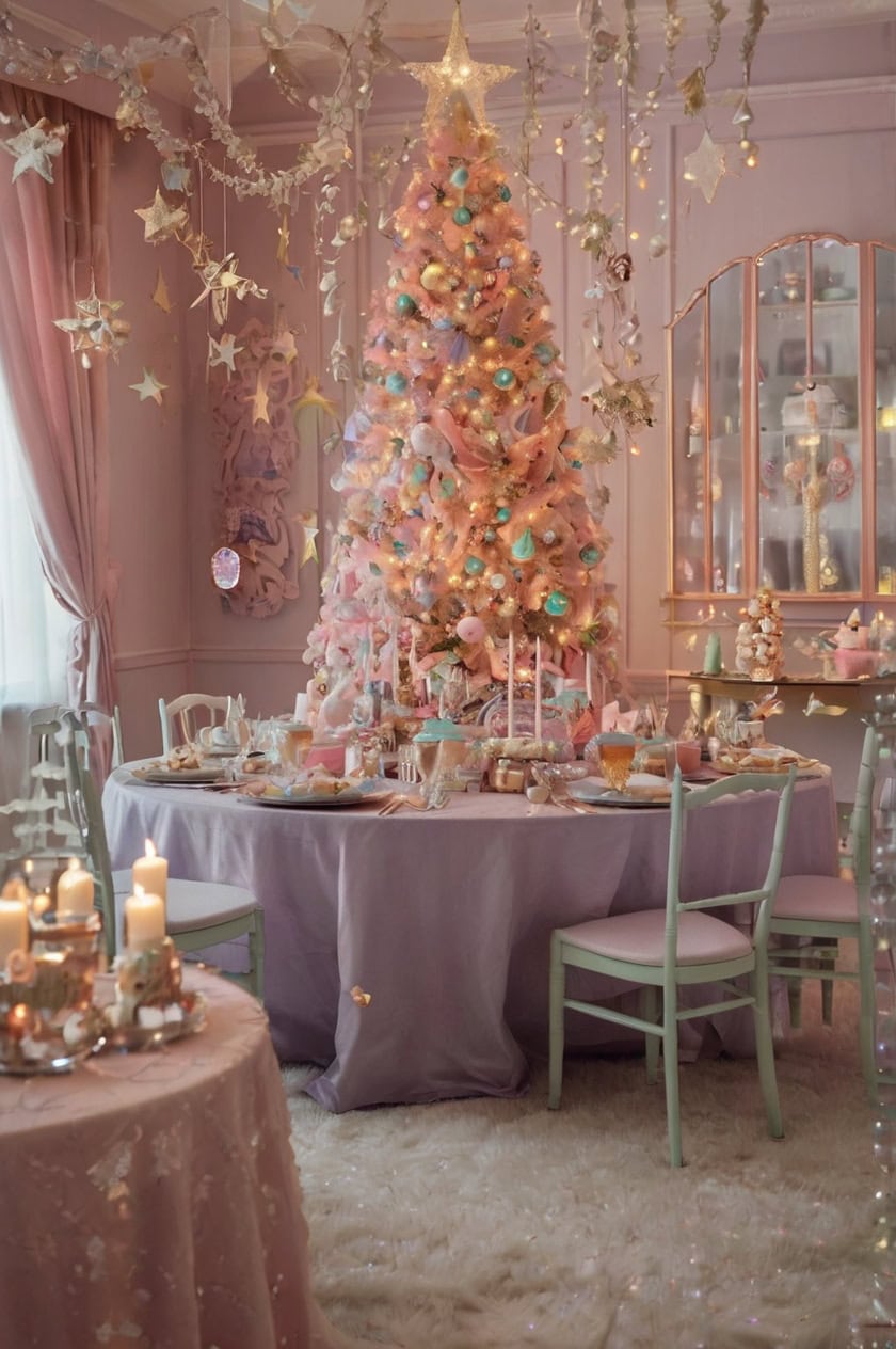 Whimsical Fairy Tale Christmas Party Room Decoration Ideas