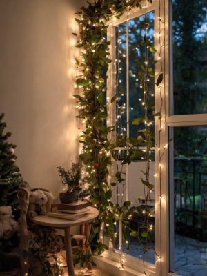 Whimsical Forest Theme With String Lights 4