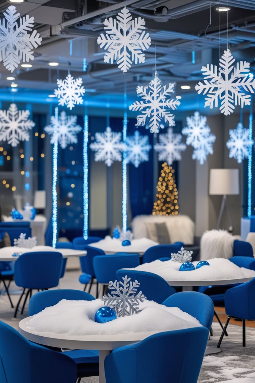 Winter Wonderland New Year Decoration Ideas for Office