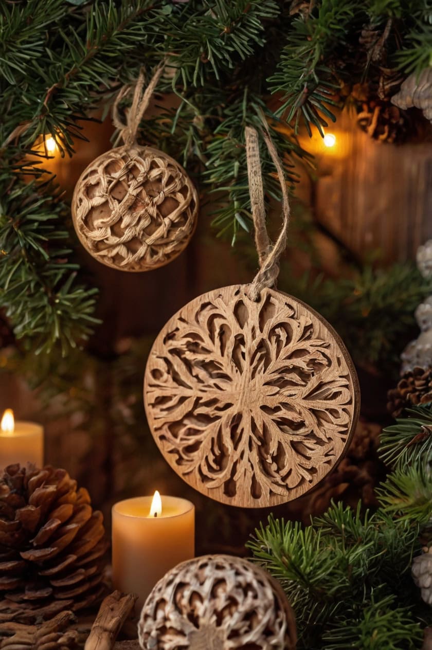 Wooden Charm And Simple Elegance Rustic and Cozy Decorations for Christmas