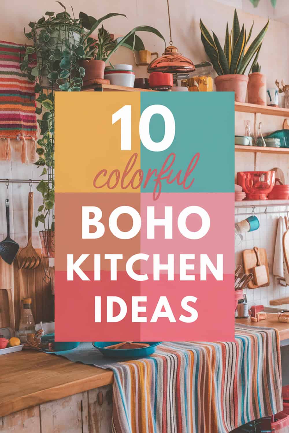 Colorful Boho Kitchen Ideas