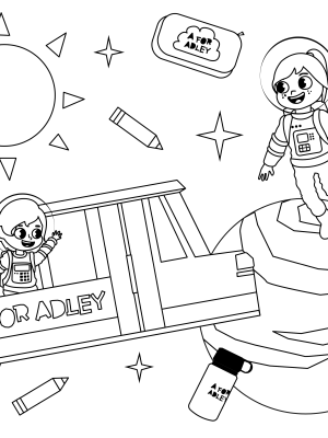 Coloring pages adley