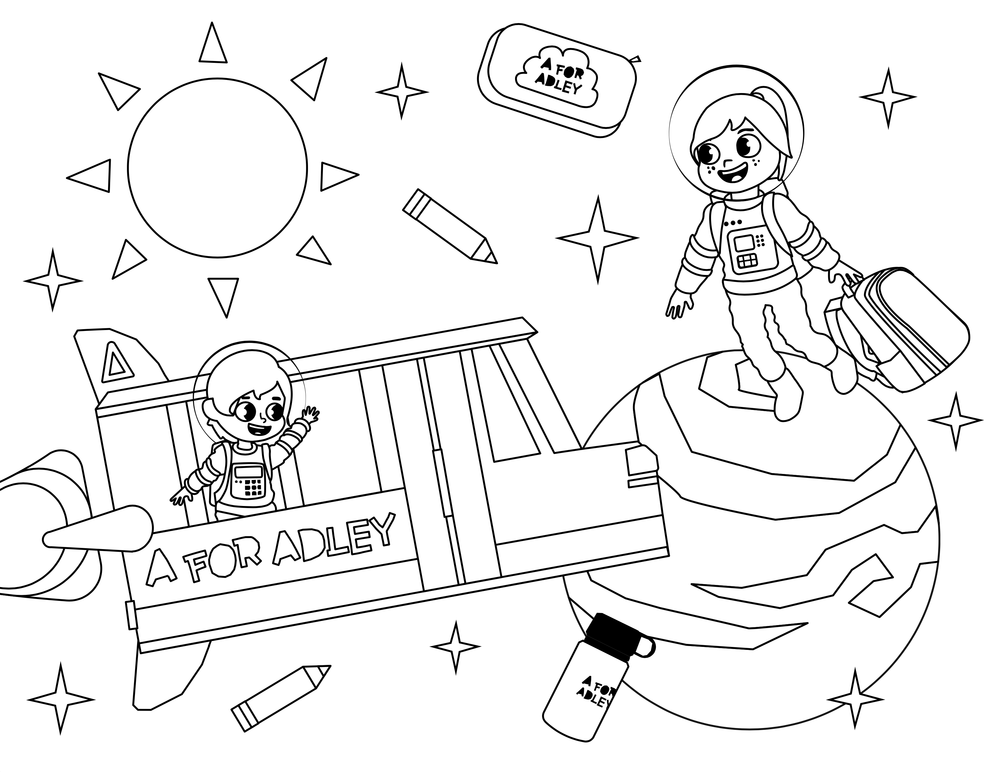 Coloring Pages Adley