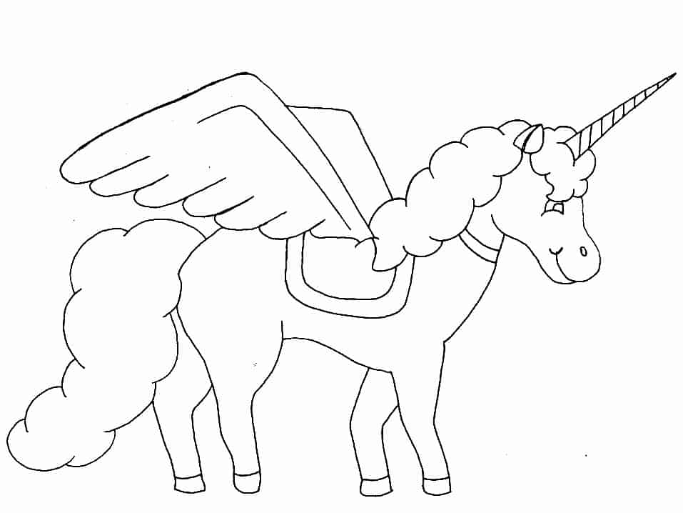 Cute Coloring Pages Unicorn