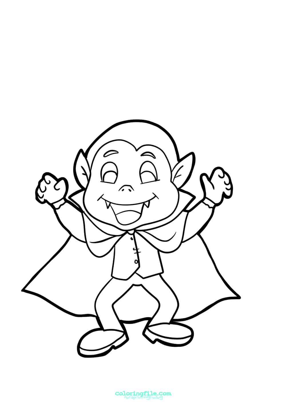 Halloween dracula coloring pages