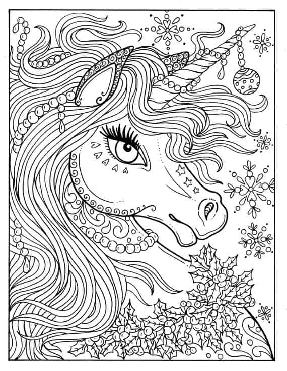 Unicorn For Adult Coloring
