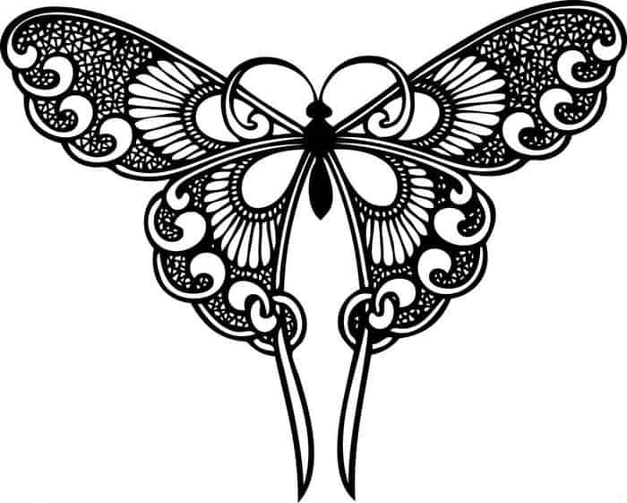 Adult Butterfly Coloring Pages