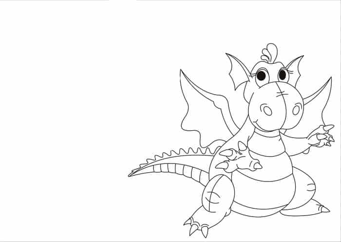 Baby Dragon Coloring Pages