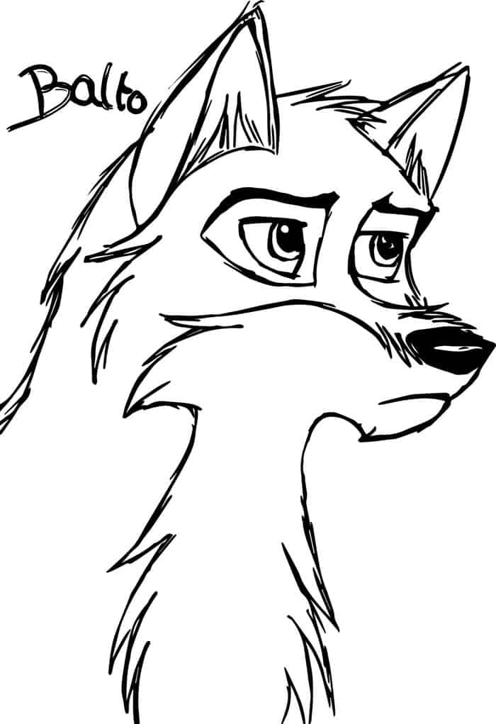 Balto Coloring Pages