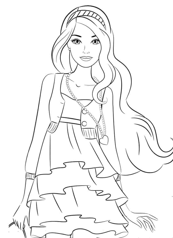 Barbie Coloring Book Pages