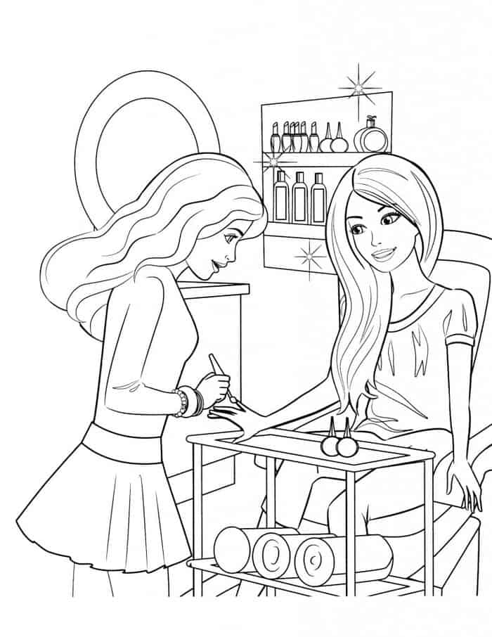 Barbie Coloring Pages For Girls