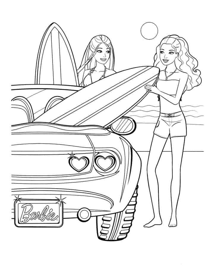 Barbie Coloring Pages Free Printable