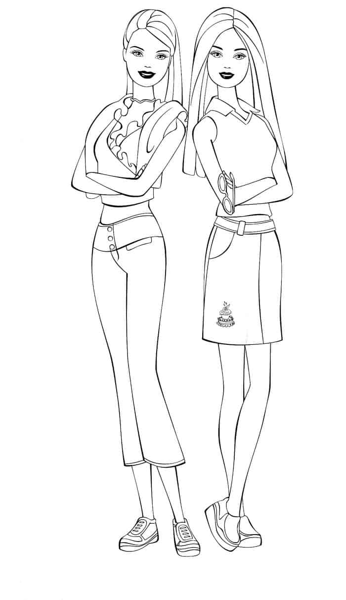 Barbie Coloring Pages Print