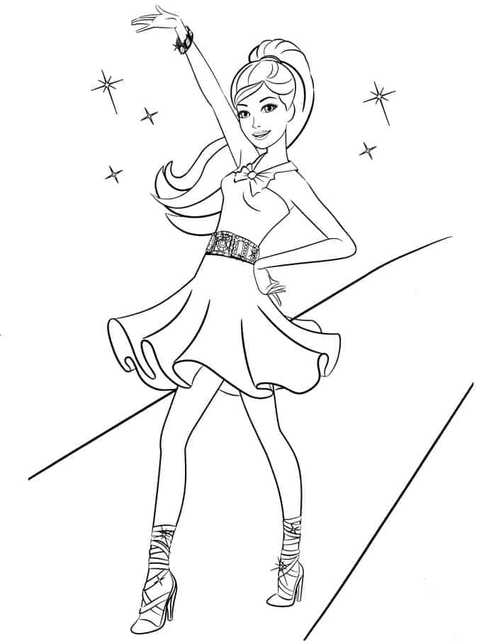 Barbie Coloring Pages Printable