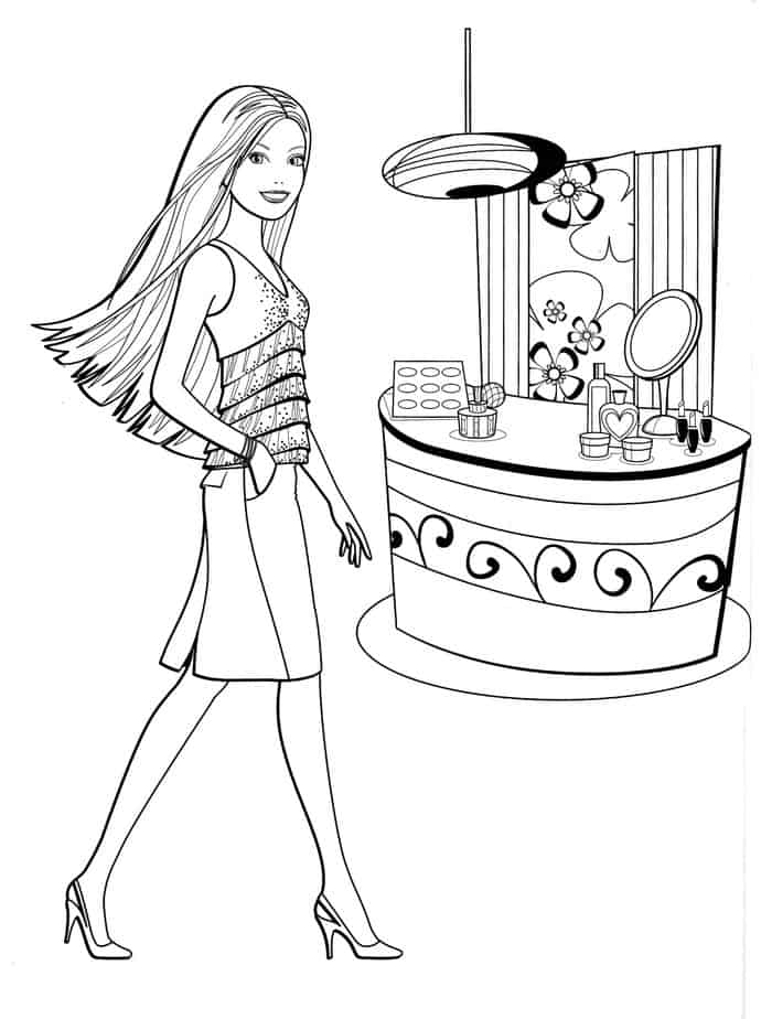 Barbie Diaries Coloring Pages