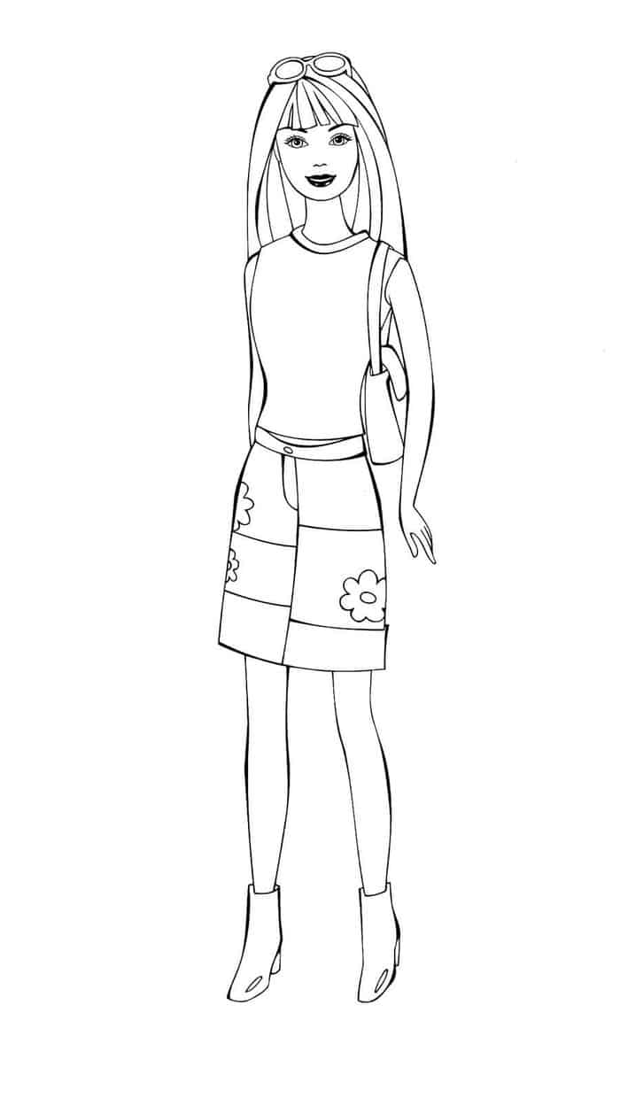 Barbie Doll Coloring Pages
