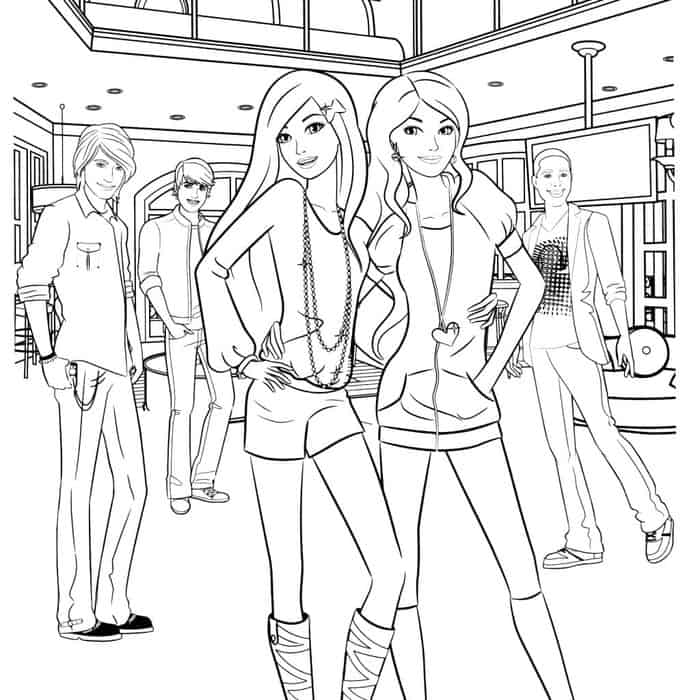 Barbie Life In The Dreamhouse Coloring Pages