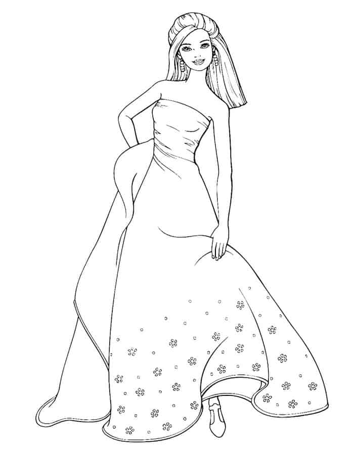 Barbie Princess Coloring Pages
