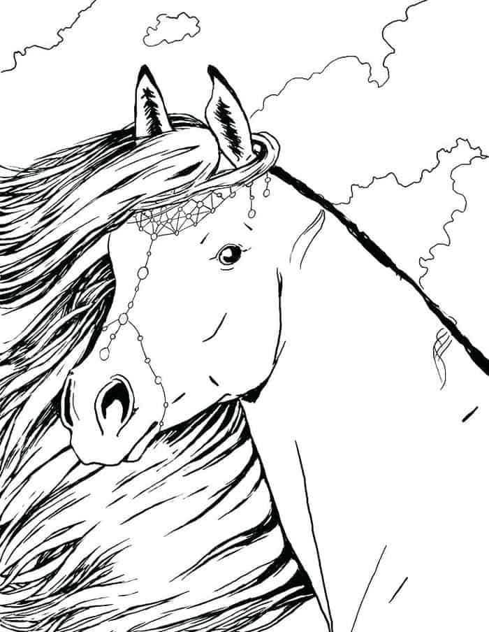 Beautiful Coloring Horse Pages
