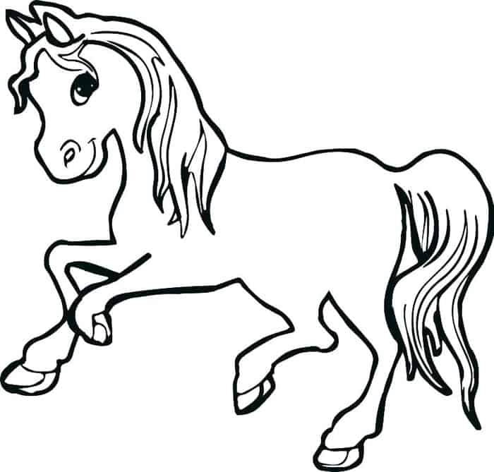 Beautiful Horse Coloring Pages For Kids