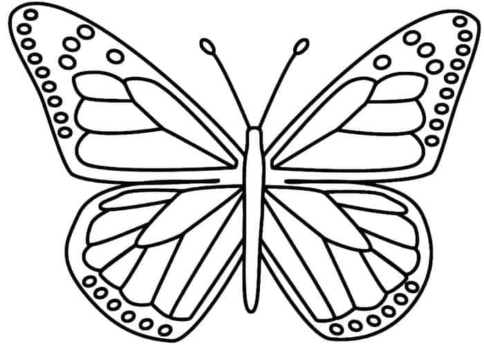 Butterfly Coloring Pages Print Out Large