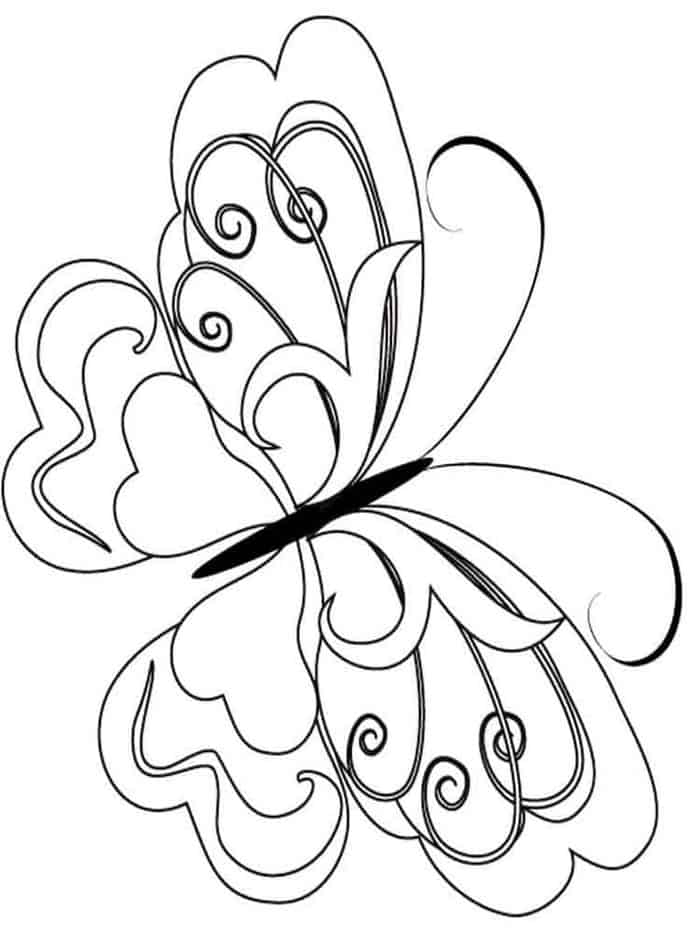 Butterfly Coloring Pages Printable Free