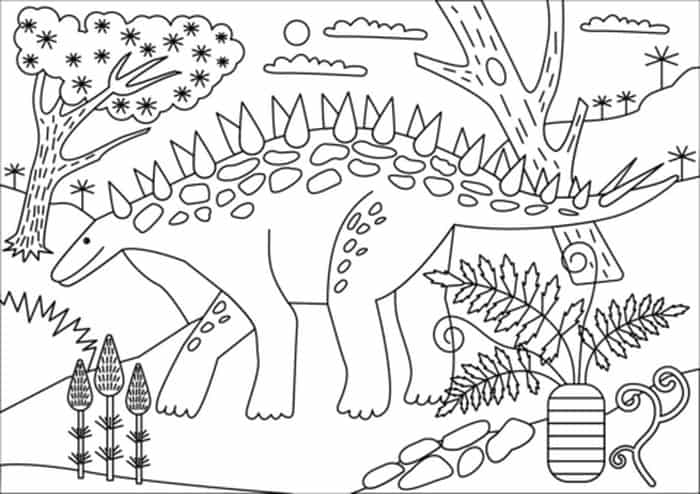 Chungkingosaurus Dinosaur Coloring Pages For Preschoolers