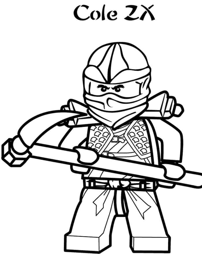 Cole Zx Ninjago Coloring Pages