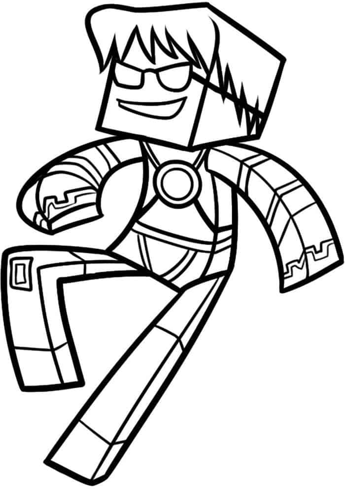 Coloring Pages For Kids Minecraft