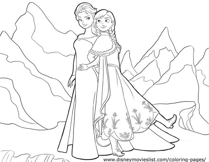 Coloring Pages Of Frozen