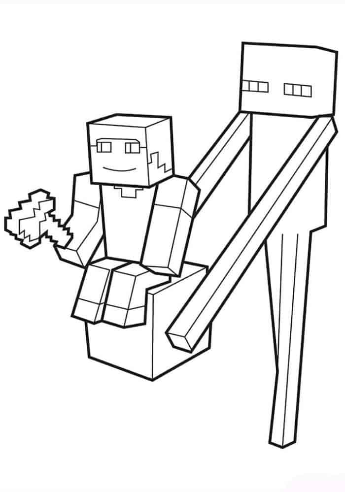 Coloring Pages Of Minecraft