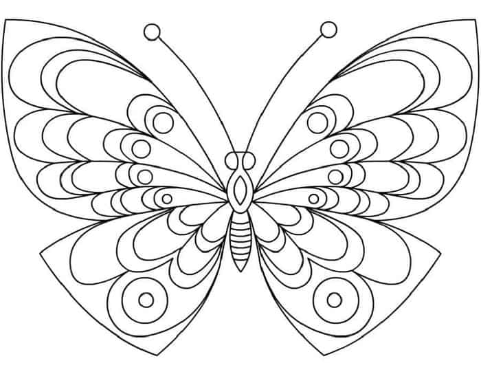 Cool Butterfly Coloring Pages
