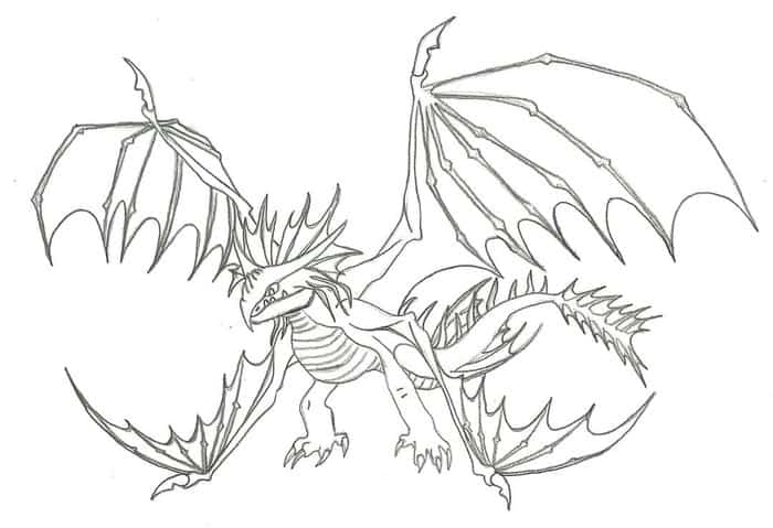 Cool Dragon Coloring Pages