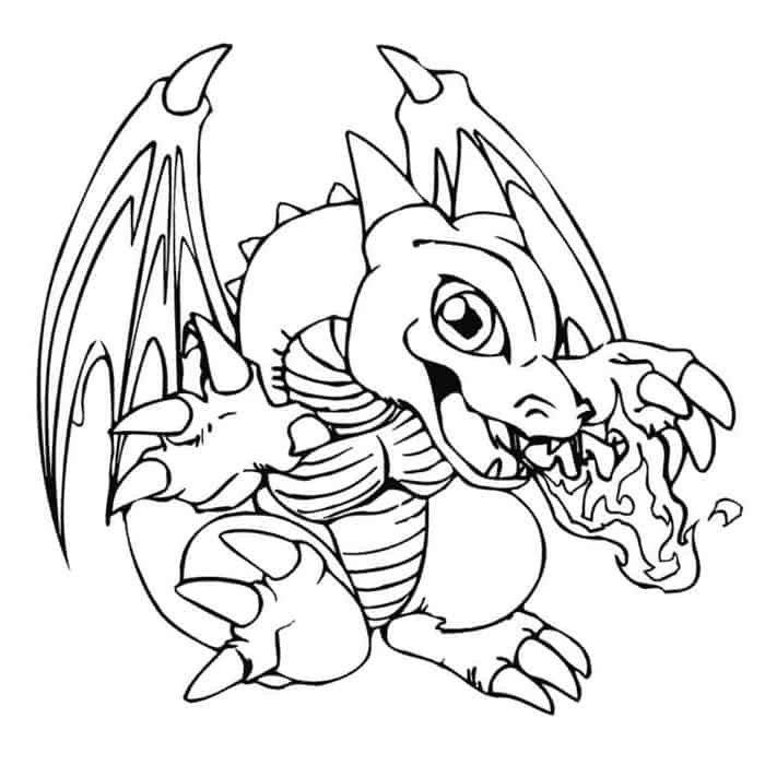 Cute Dragon Coloring Pages
