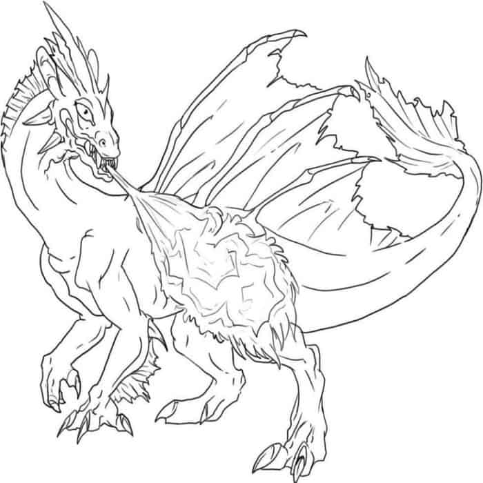 Dragon Fire Coloring Pages
