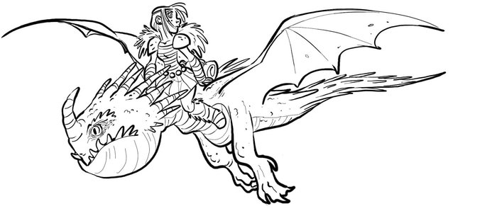 Dragon Rider Coloring Pages