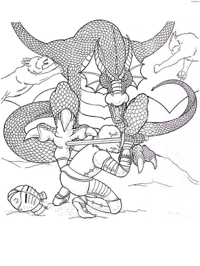 Dragon Tales Coloring Pages