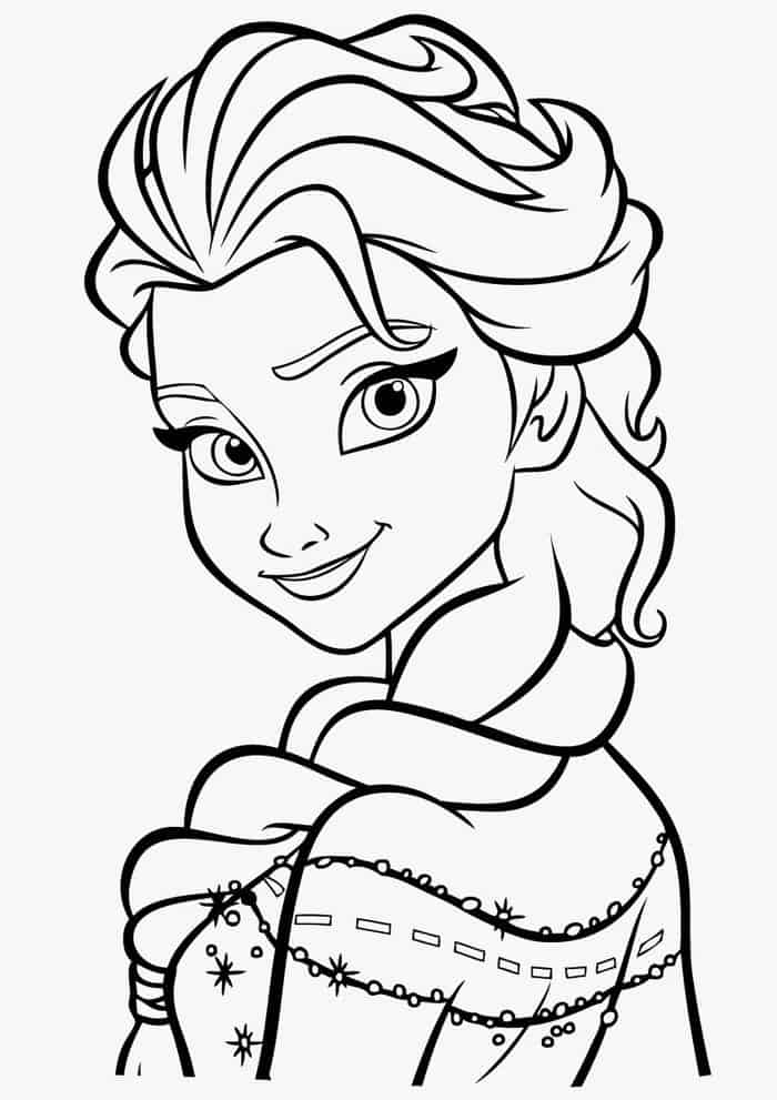 Elsa Frozen Coloring Pages