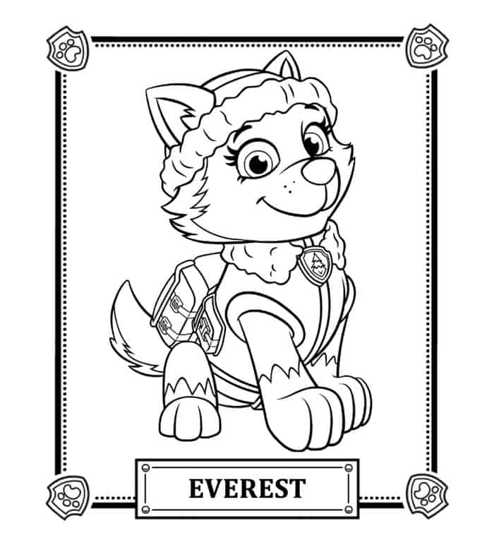 Everest Paw Patrol Coloring Pages