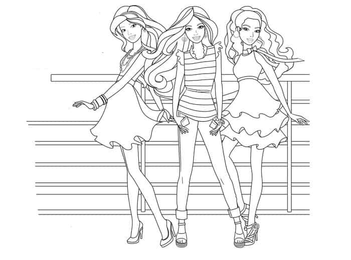 Free Barbie Coloring Pages