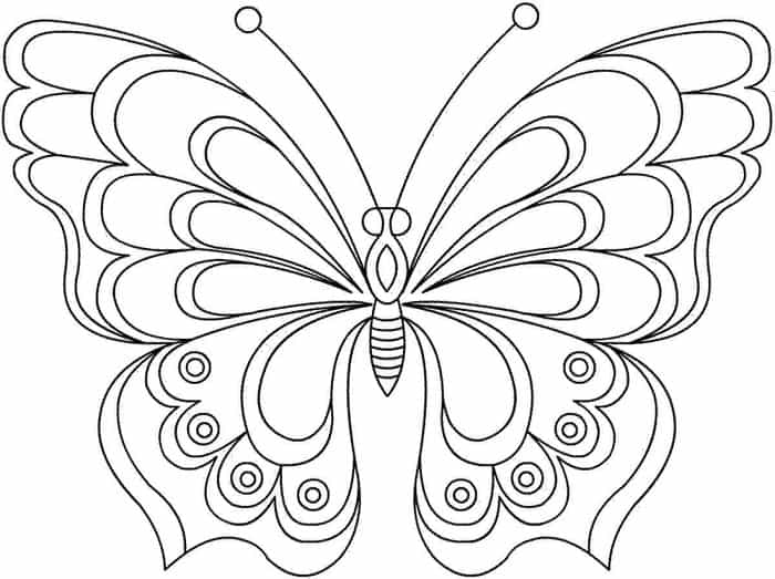 Free Butterfly Coloring Pages