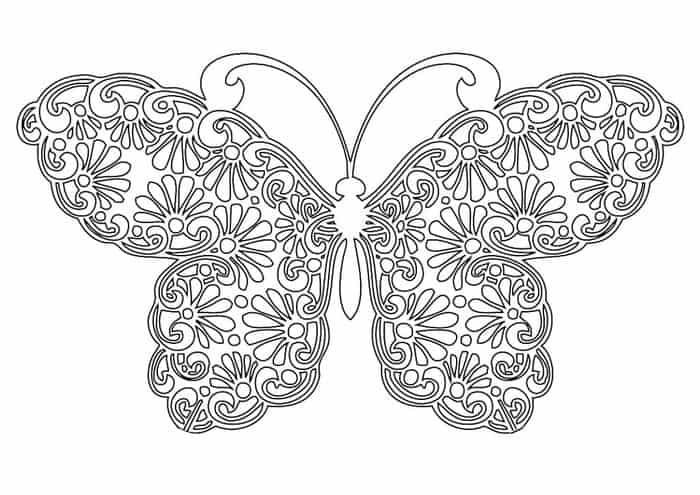 Free Butterfly Mandala Coloring Pages