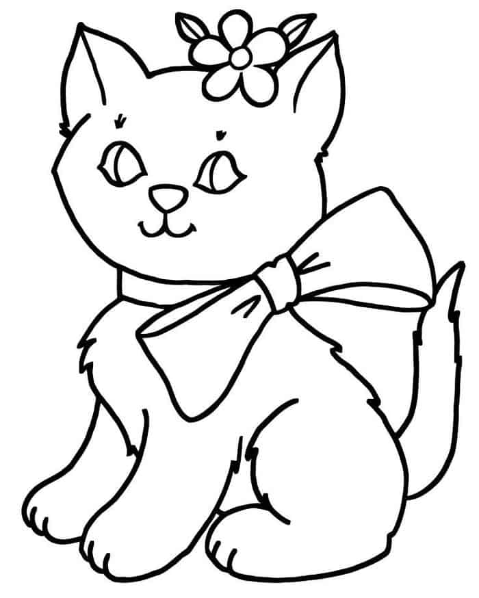 Free Cat Coloring Pages