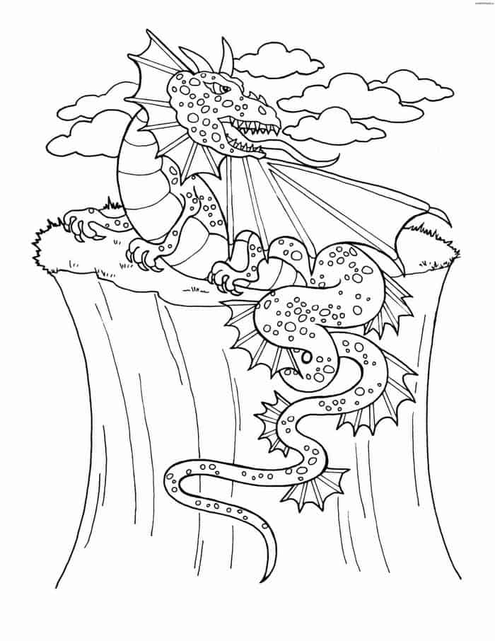 Free Dragon Coloring Pages